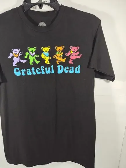 Grateful Dead Dancing Bears Black T-Shirt Size Large EUC - Picture 4 of 6